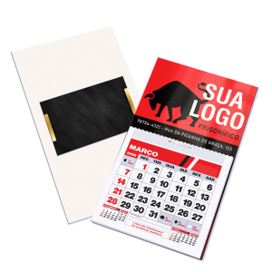 Ima com calendário Supremo 250 g/m² 5x7 cm 4x0 Impressão + Manta Total Corte Reto 